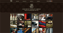 Desktop Screenshot of johnboydtextiles.co.uk